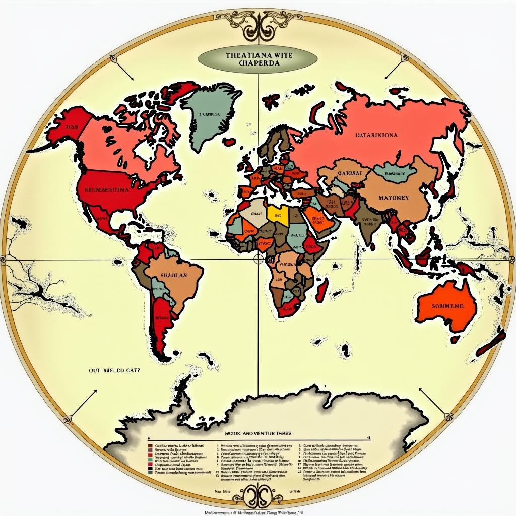 World Map in 1914