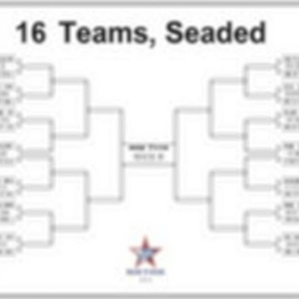 Example of a 16 Team Seeded Double Elimination Bracket