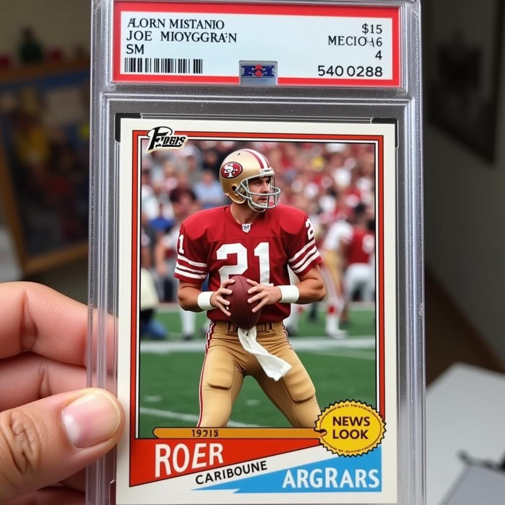 Joe Montana Rookie Football Card