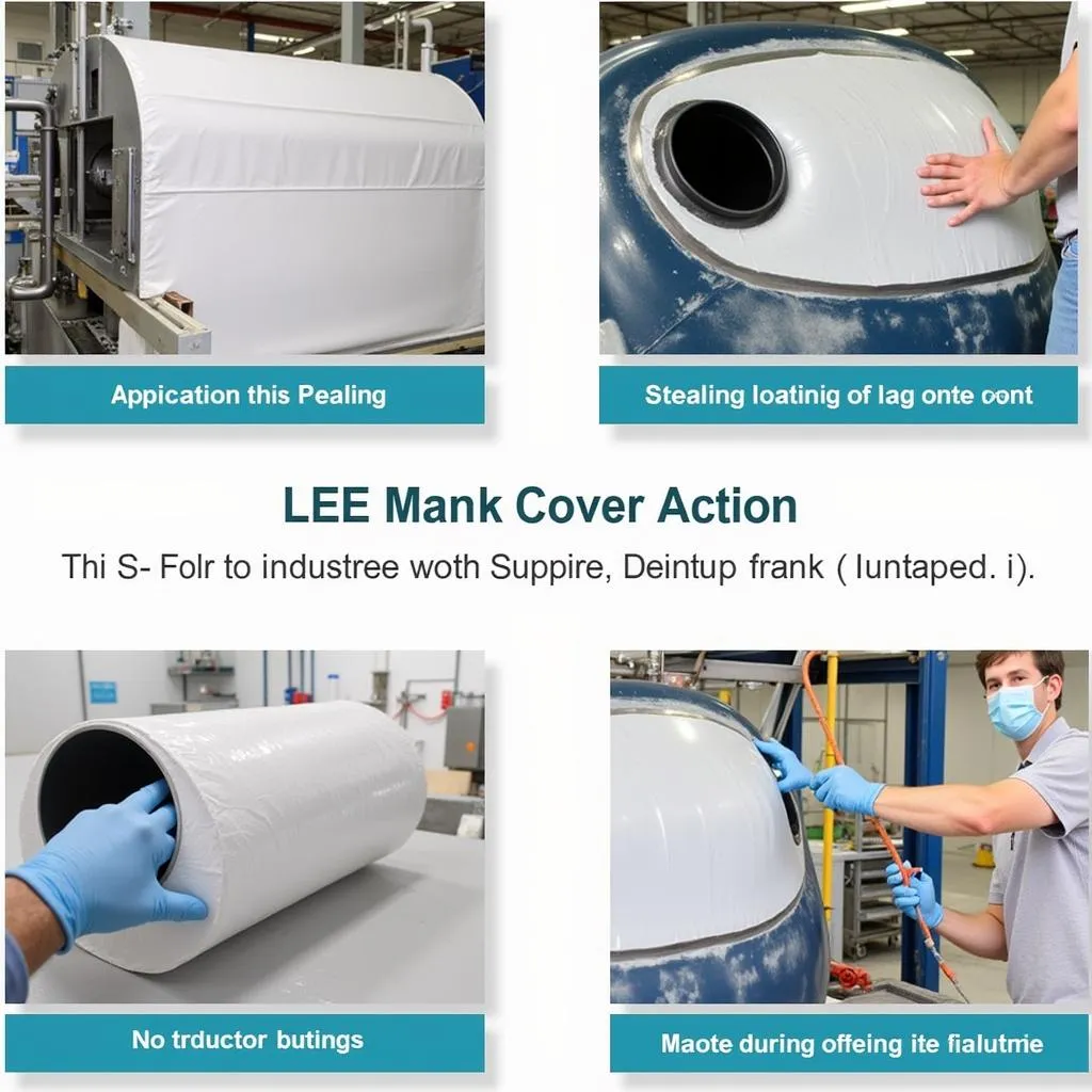 4-S blank covers being used in an industrial setting