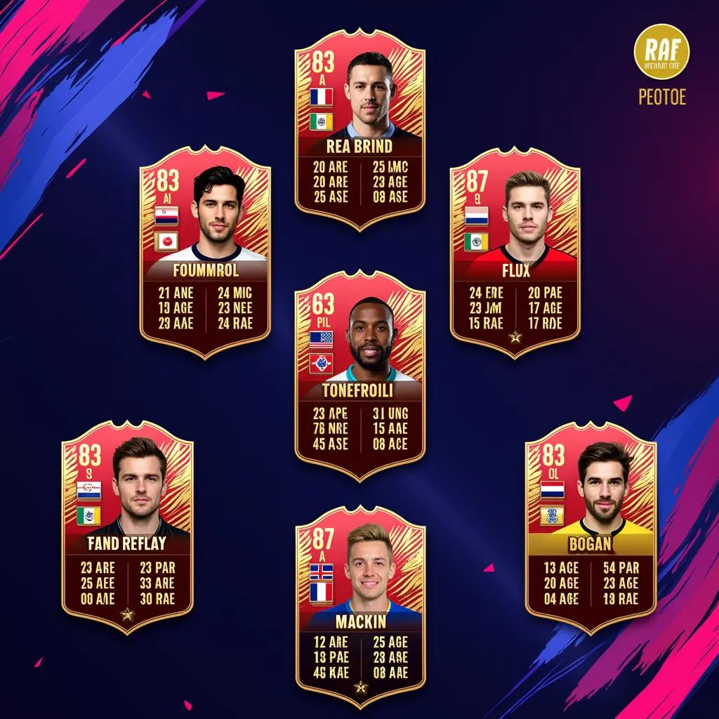 FIFA Ultimate Team with 83 overall rating