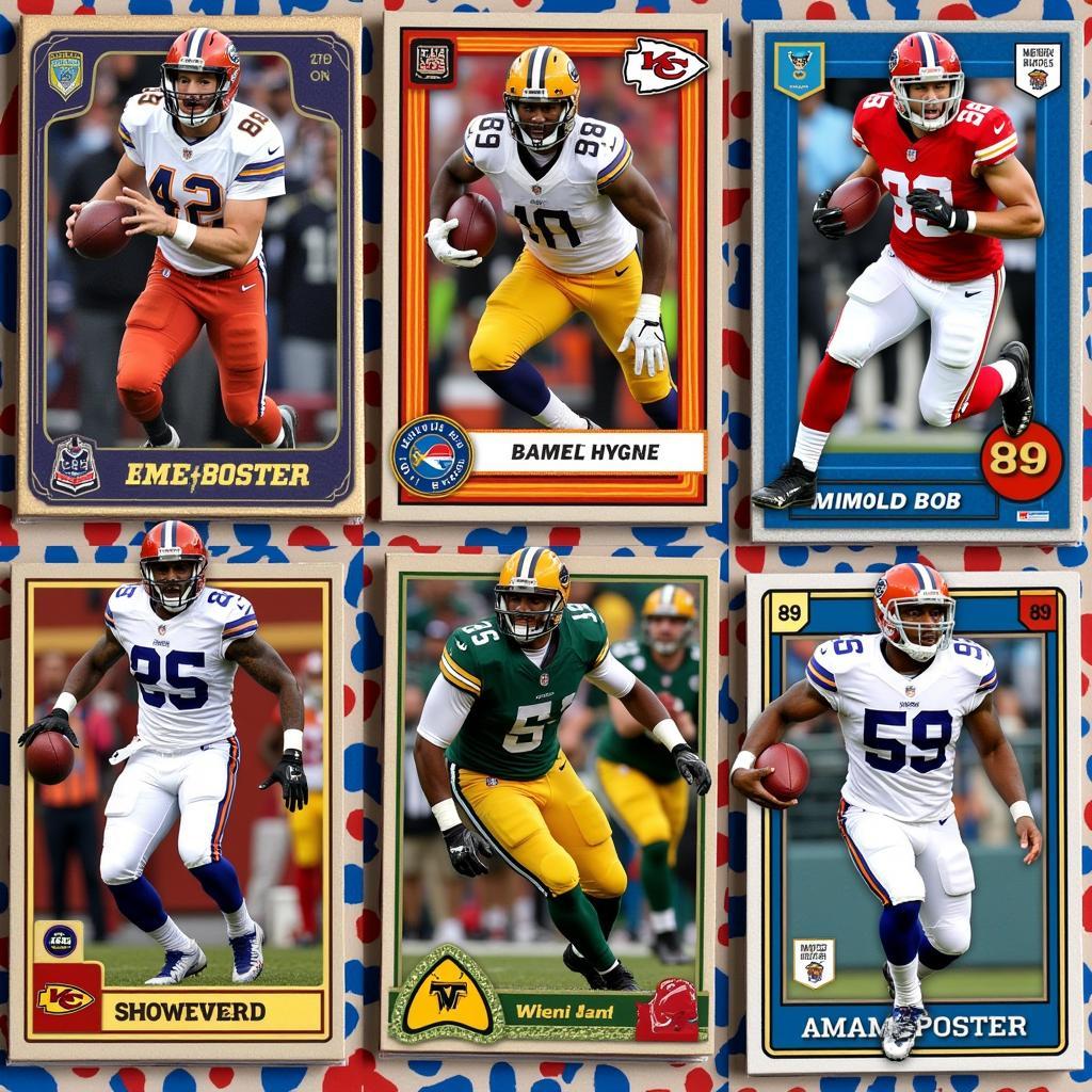 A collection of 89 rated football cards showcasing various players and teams.