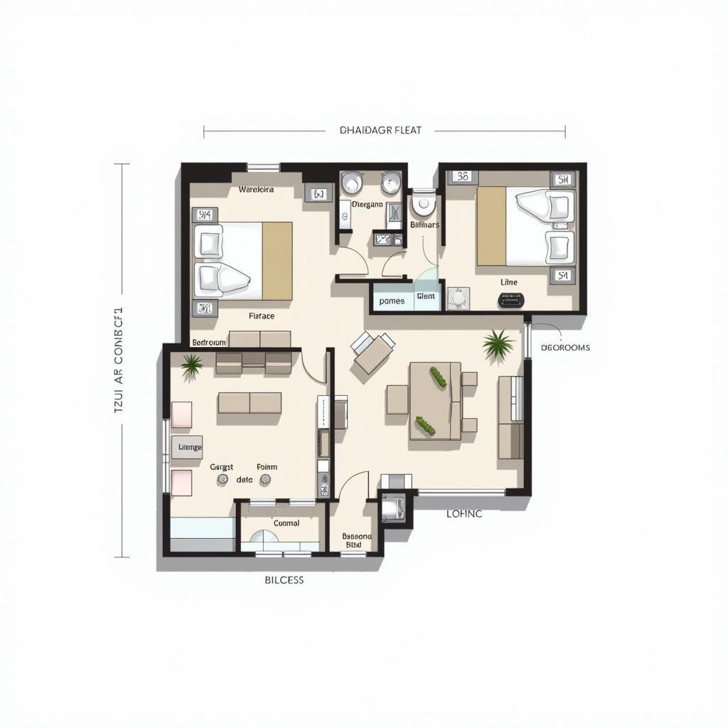 Modern AApex Floor Plan Layout