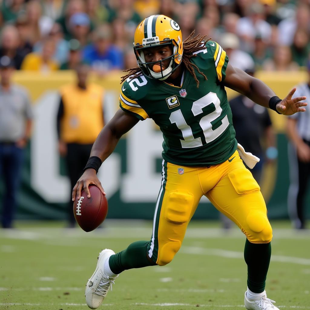 Aaron Jones Elusive Running