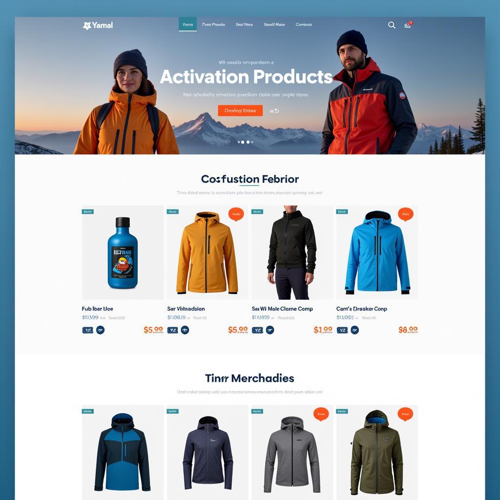 Online Store Storefront for Activation Products