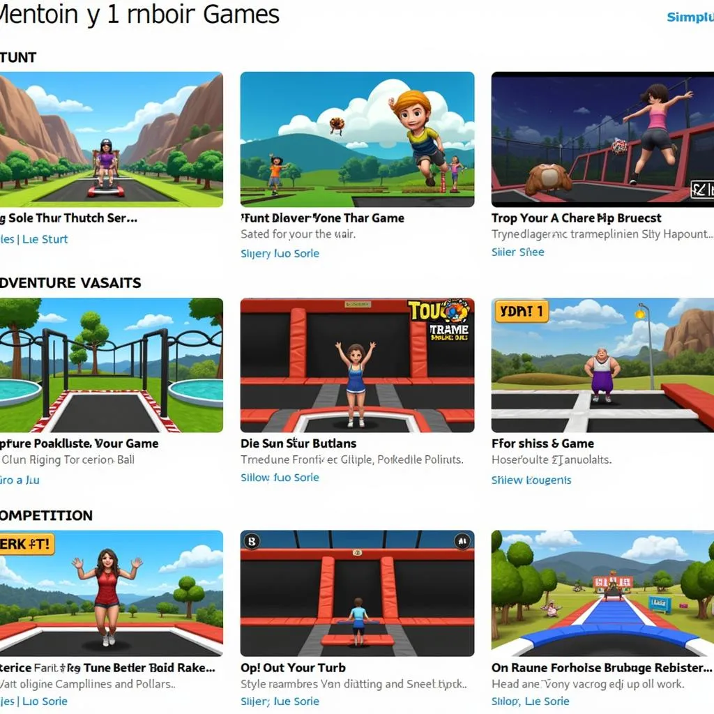 Agame Trampoline Games Collection