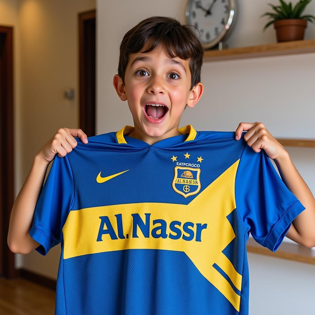 Stylish Al Nassr Youth Jersey Design