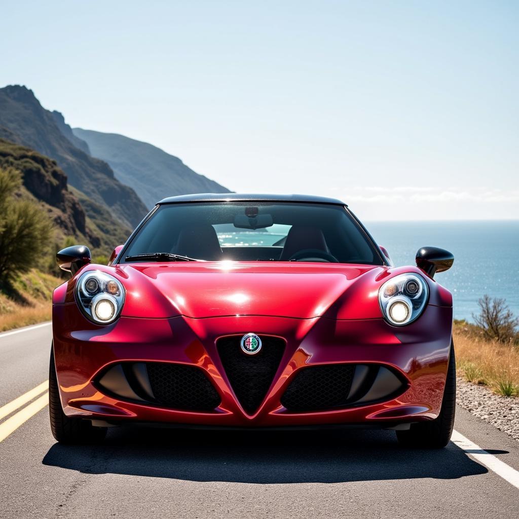 Alfa Romeo 4C in Rosso Corsa red 