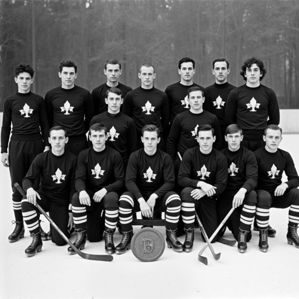 Early adoption of all black hockey jerseys