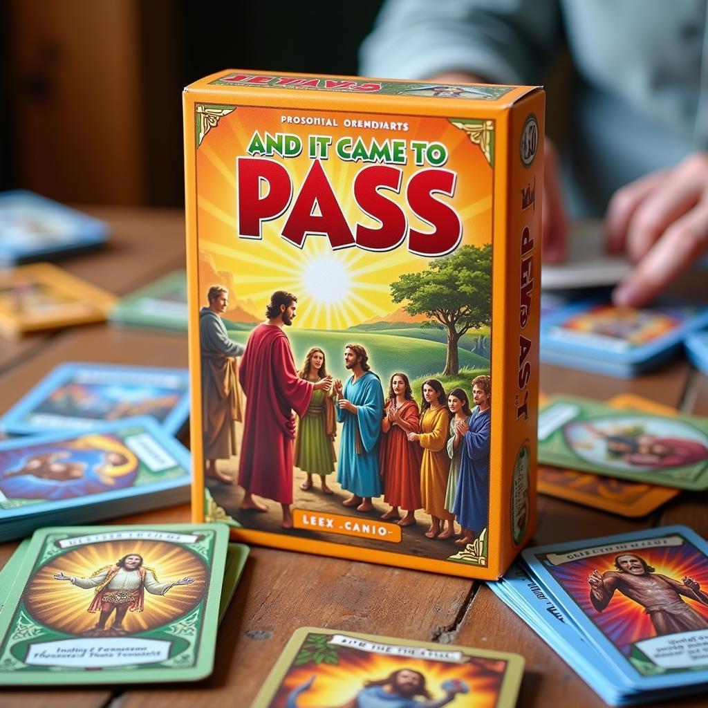 Card game box for "And It Came to Pass"