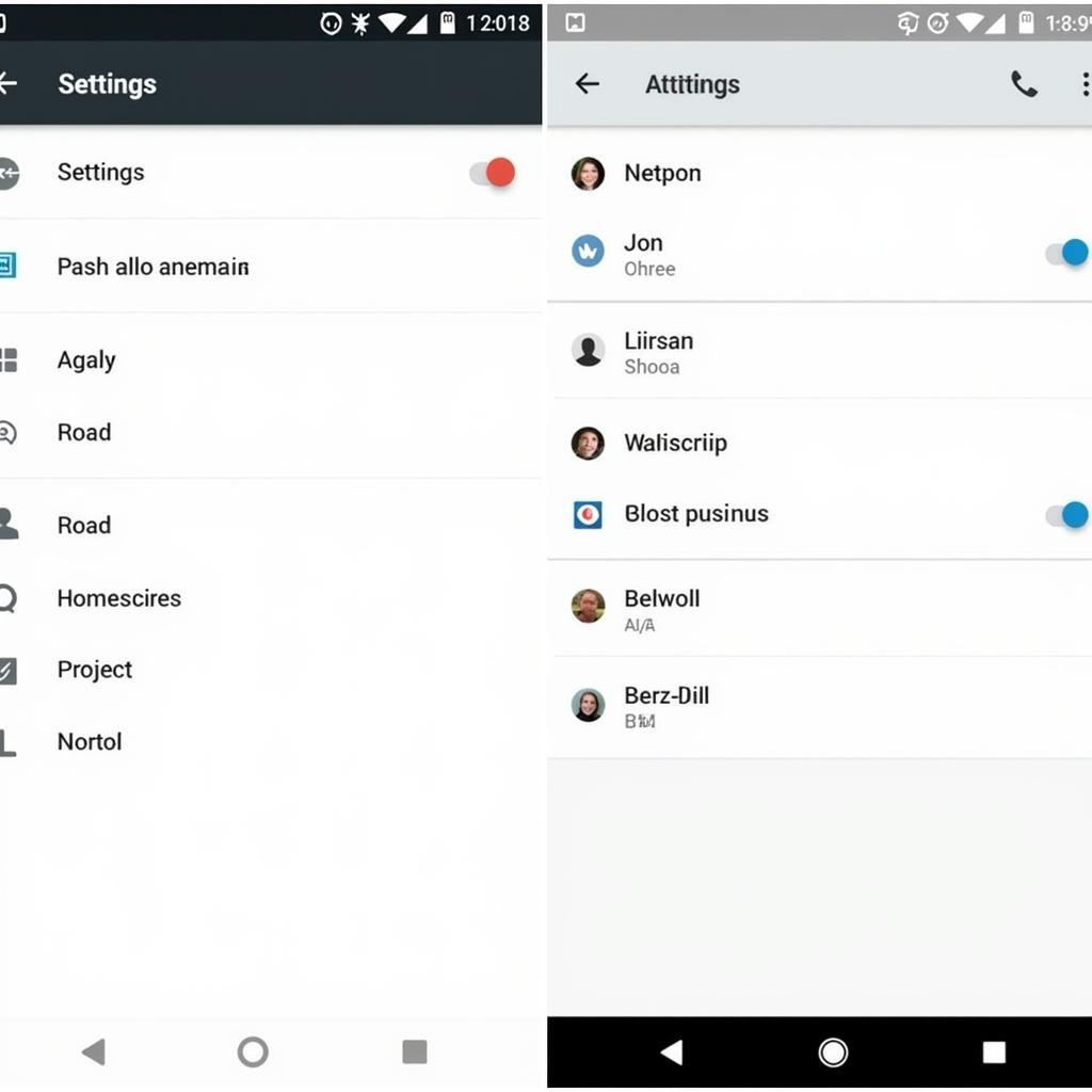 Navigating to DM app settings on Android