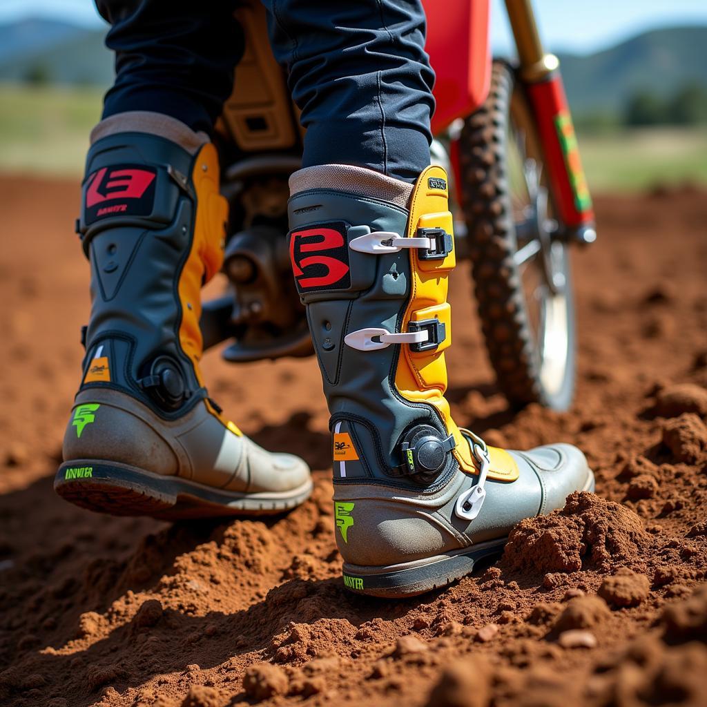 Answer racing boots for motocross riders