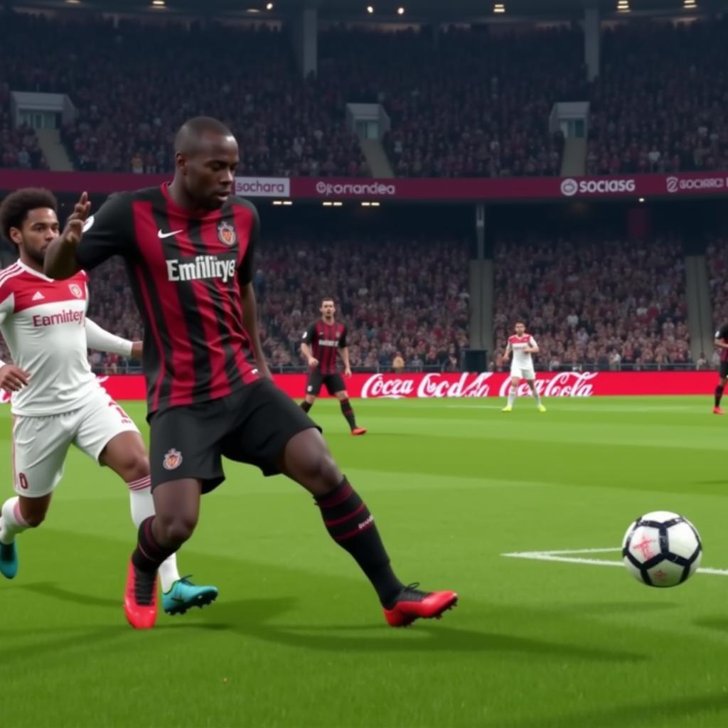 Anthony Gordon showcasing his dribbling skills in FIFA 23