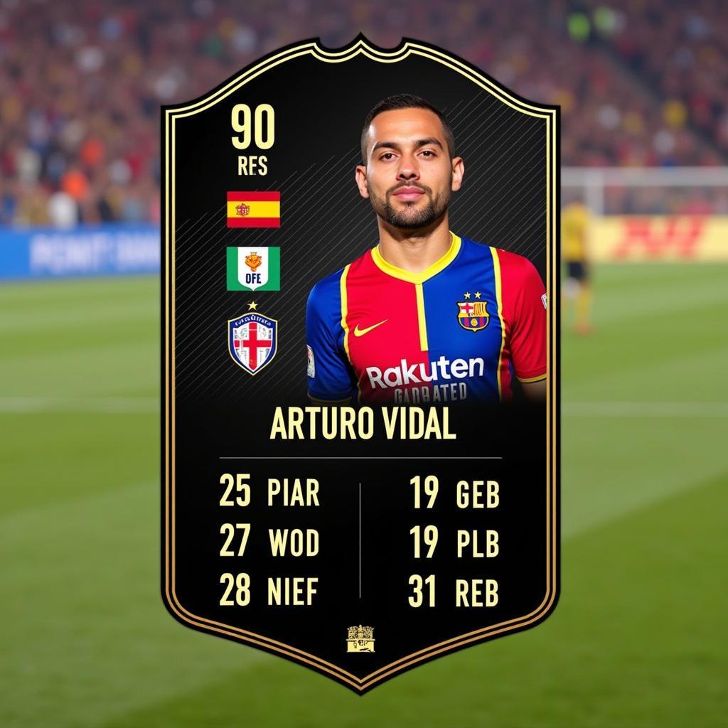 Arturo Vidal FIFA 22 player card