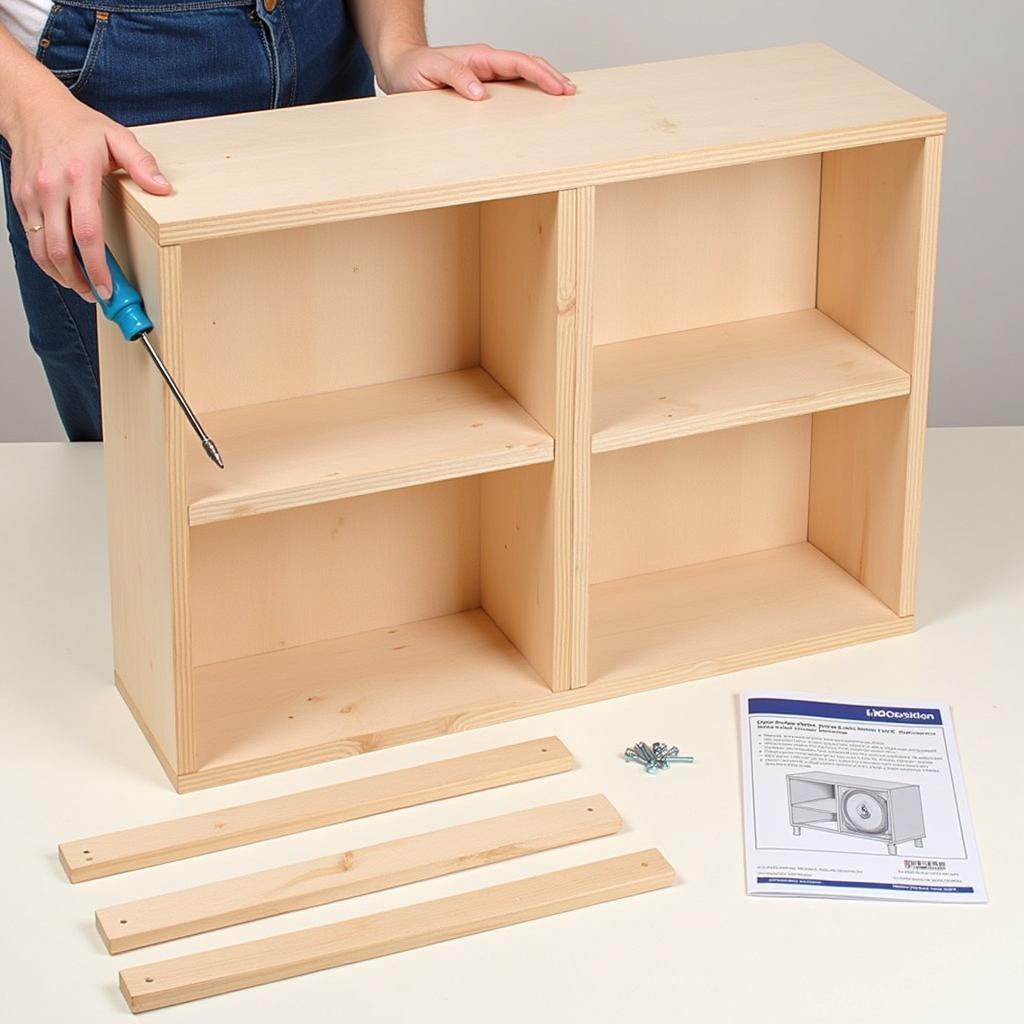 Assembling a Bookshelf Kit