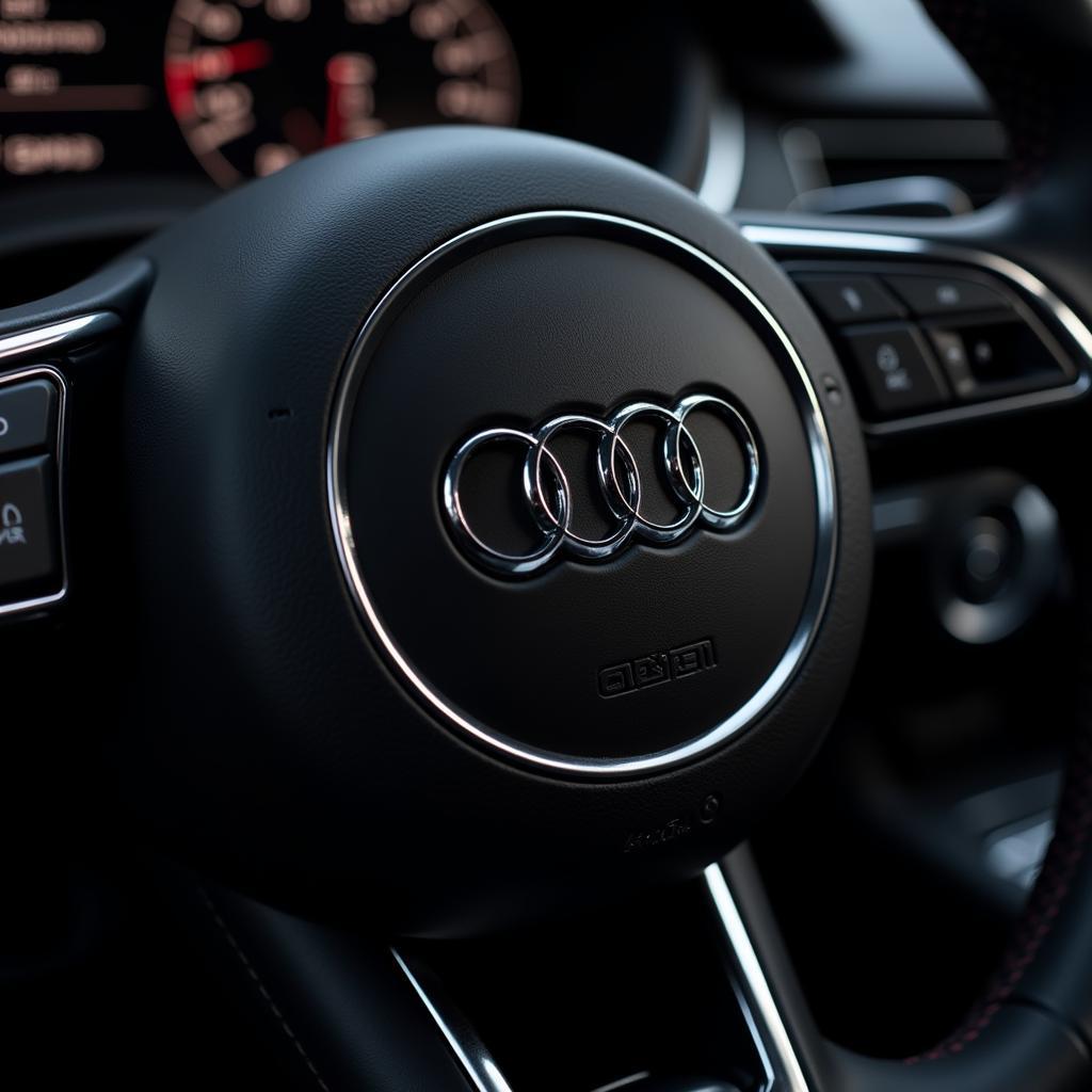 Audi Patch on Steering Wheel