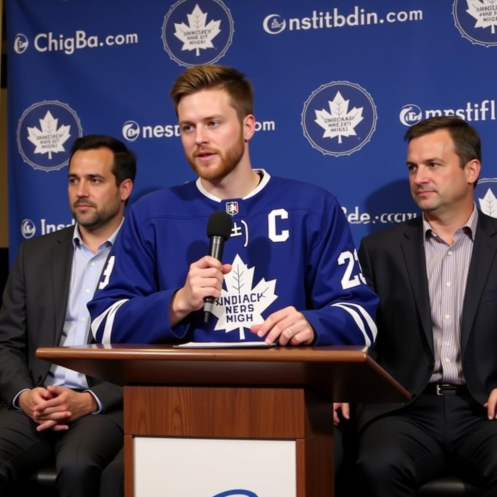 Auston Matthews Contract Signing Press Conference