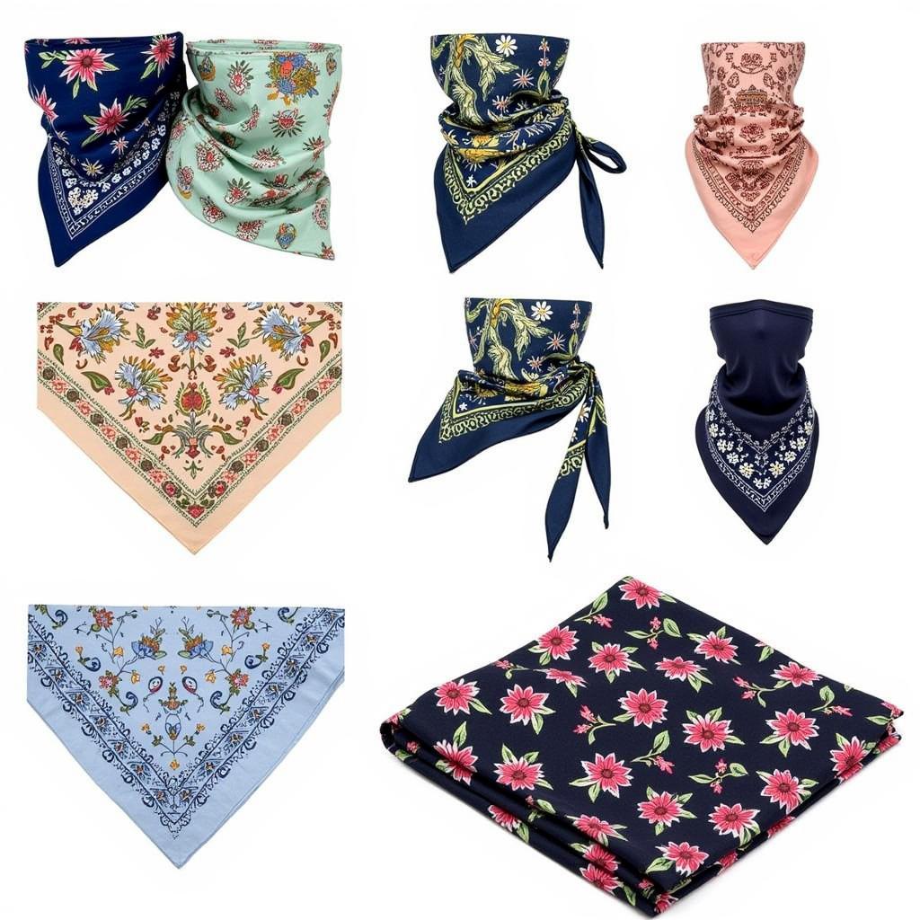 Various Bandana Styles and Patterns