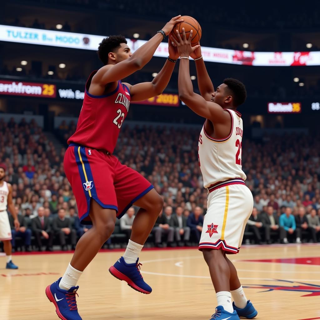 Fast-Paced Action in Basketball Legends 76