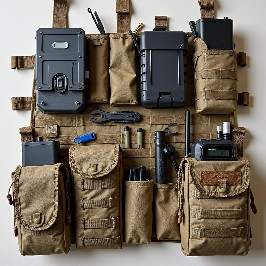 Strategic Pouch Arrangement on a Battle Belt