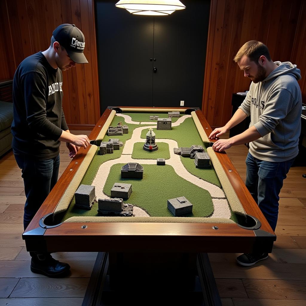 Battlefield Pool Game Setup