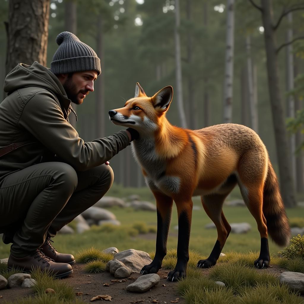 Beautiful Foxes Mod In-game Interaction