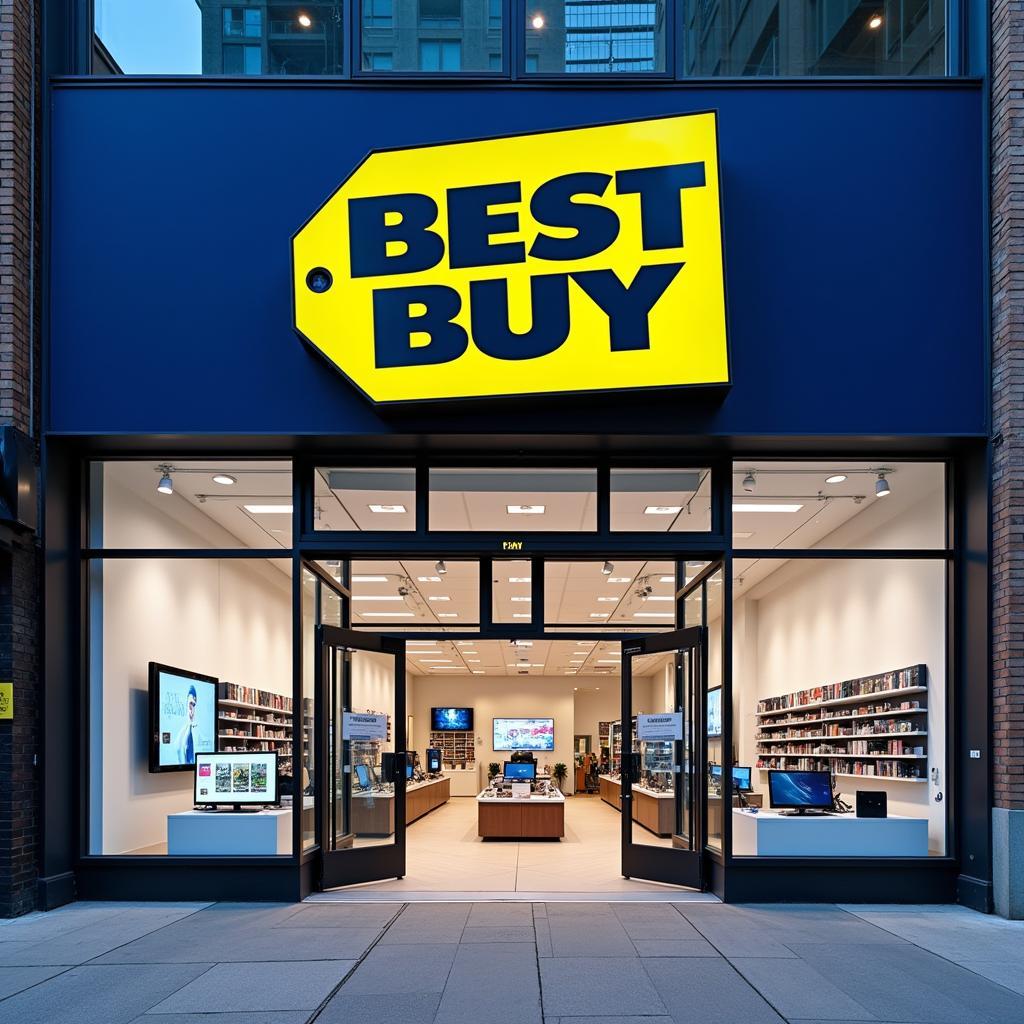 Best Buy storefront in Vancouver