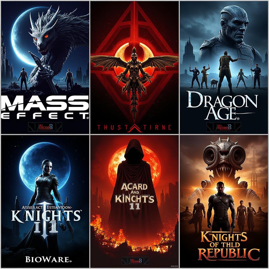 BioWare Game Covers: Mass Effect, Dragon Age, and Knights of the Old Republic