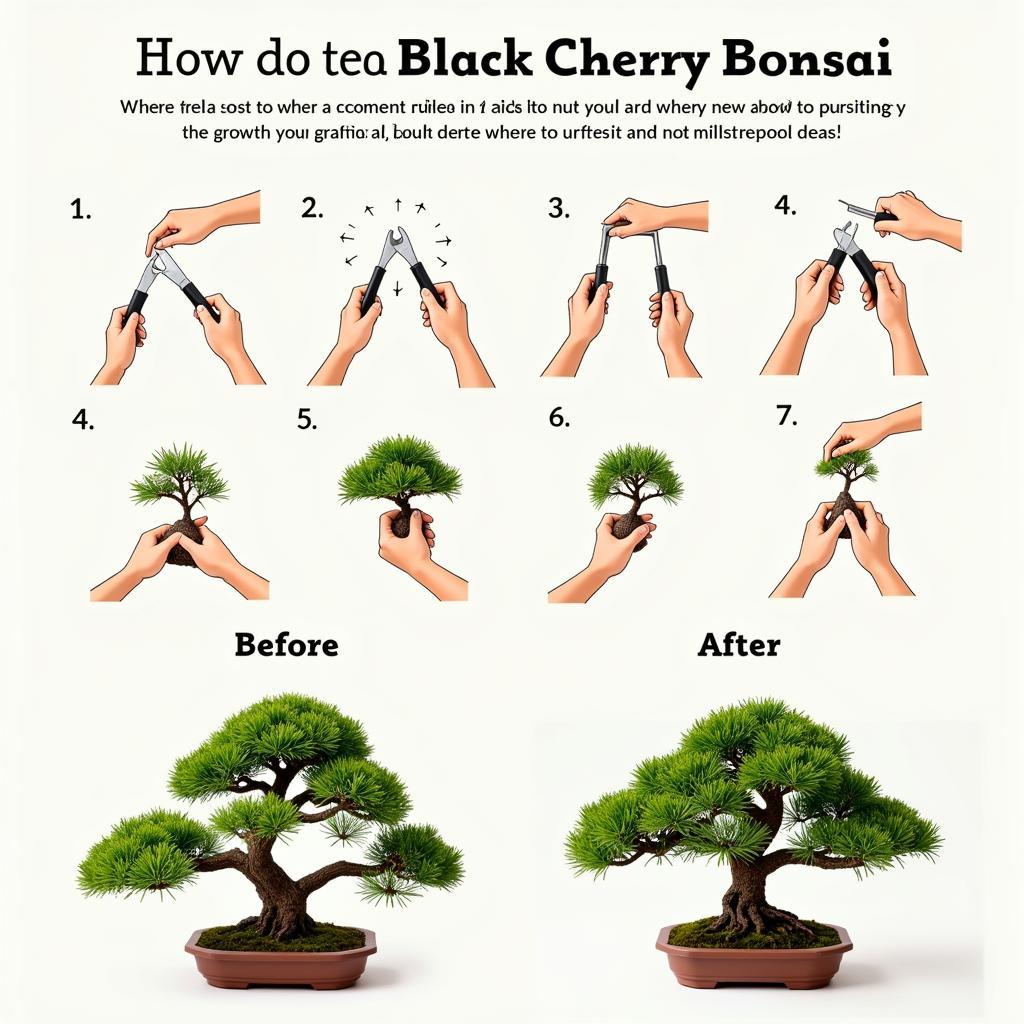 Pruning Techniques for Black Cherry Bonsai