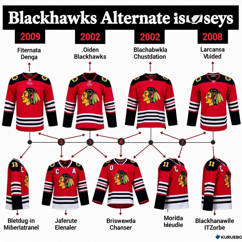 Evolution of the Chicago Blackhawks Alternate Jersey