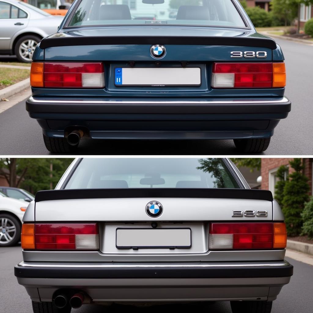 BMW E30 Tail Lights Comparison