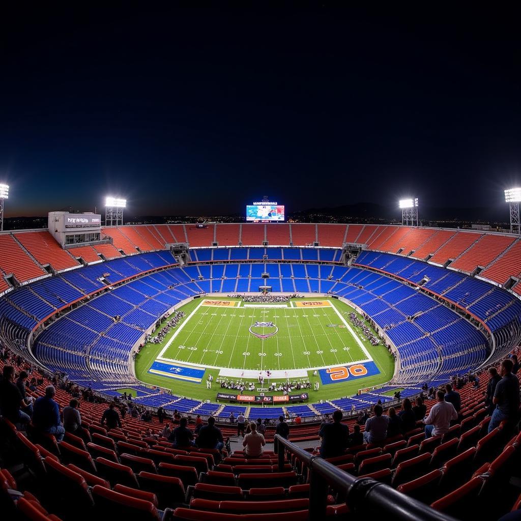 Boise State Stripe Out Night Game Illuminated