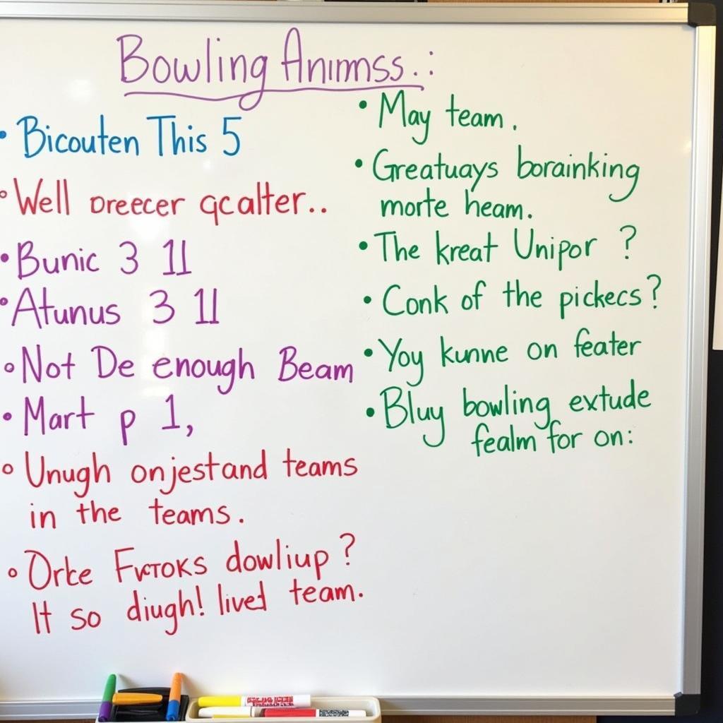 Bowling Team Names Brainstorming