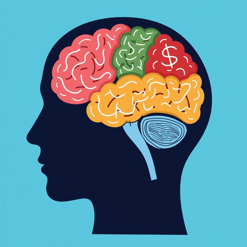 Brain Activity Illustration Showing the Impact of Alcohol Consumption