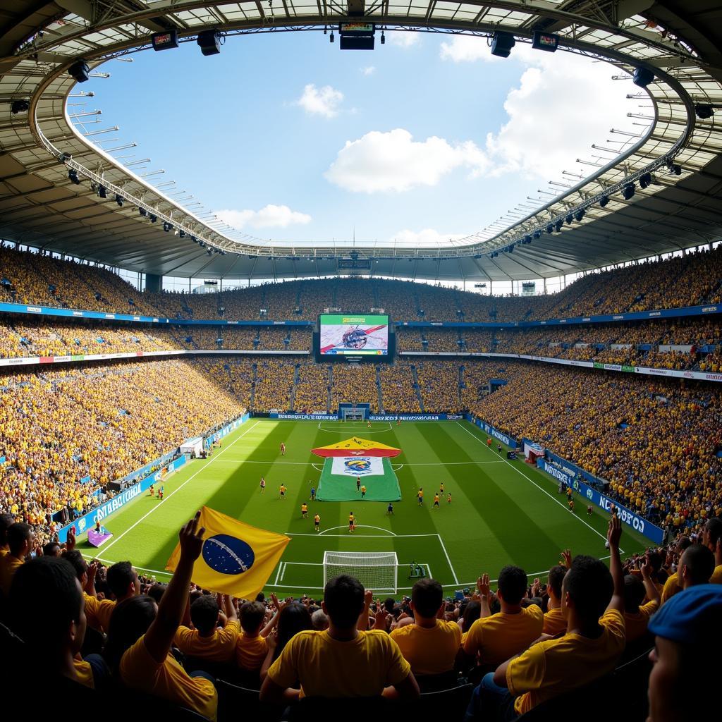 Brazil 2014 World Cup Stadium Atmosphere