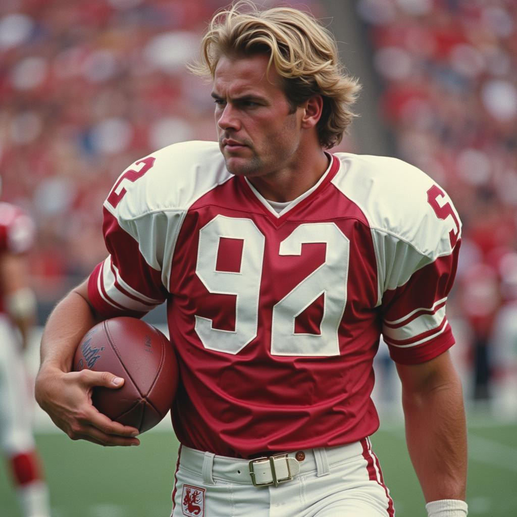 Brian Bosworth in his Oklahoma Sooners uniform