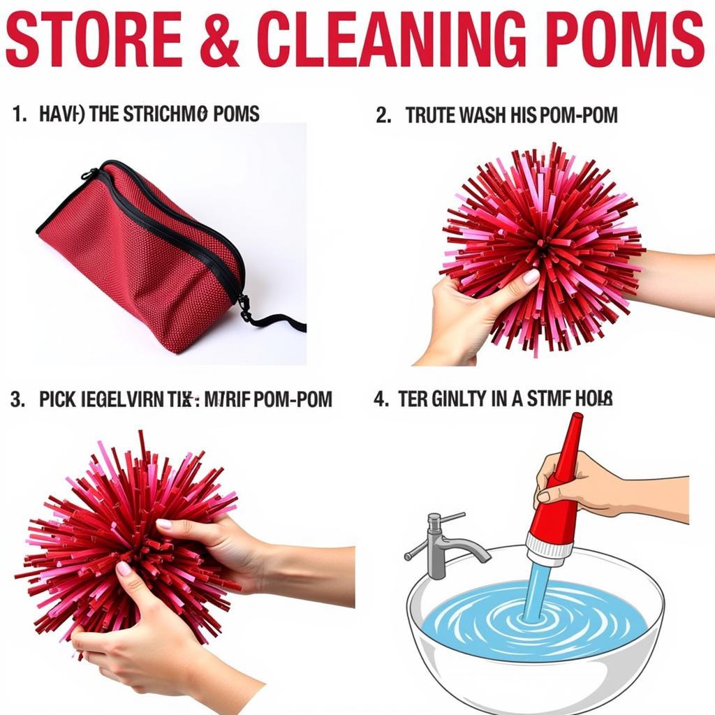 Tips for Caring for Cheerleading Pom Poms