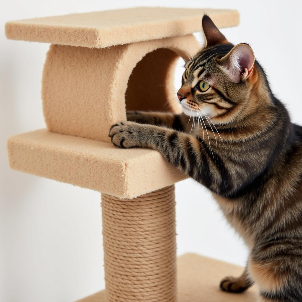 Cat Tree with Sisal Scratching Post Add-on