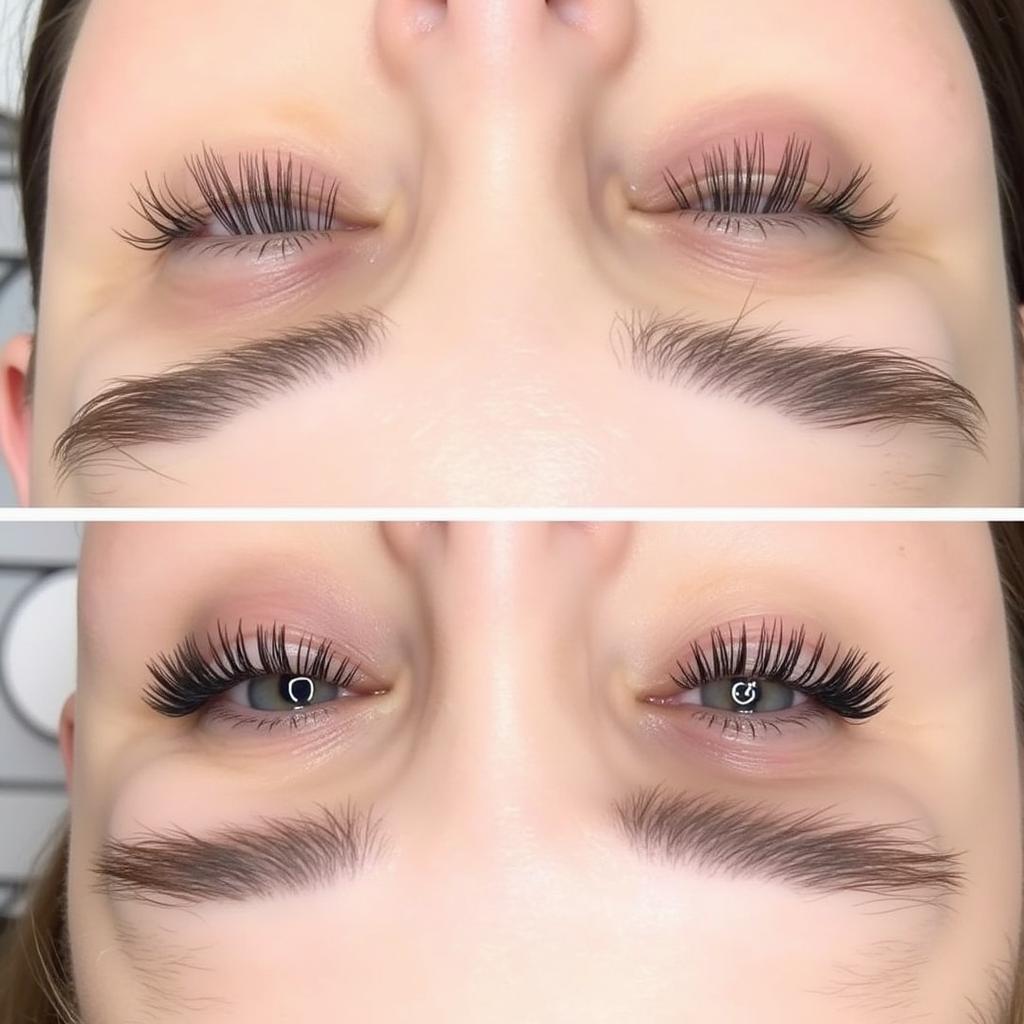 CC Lashes Before and After