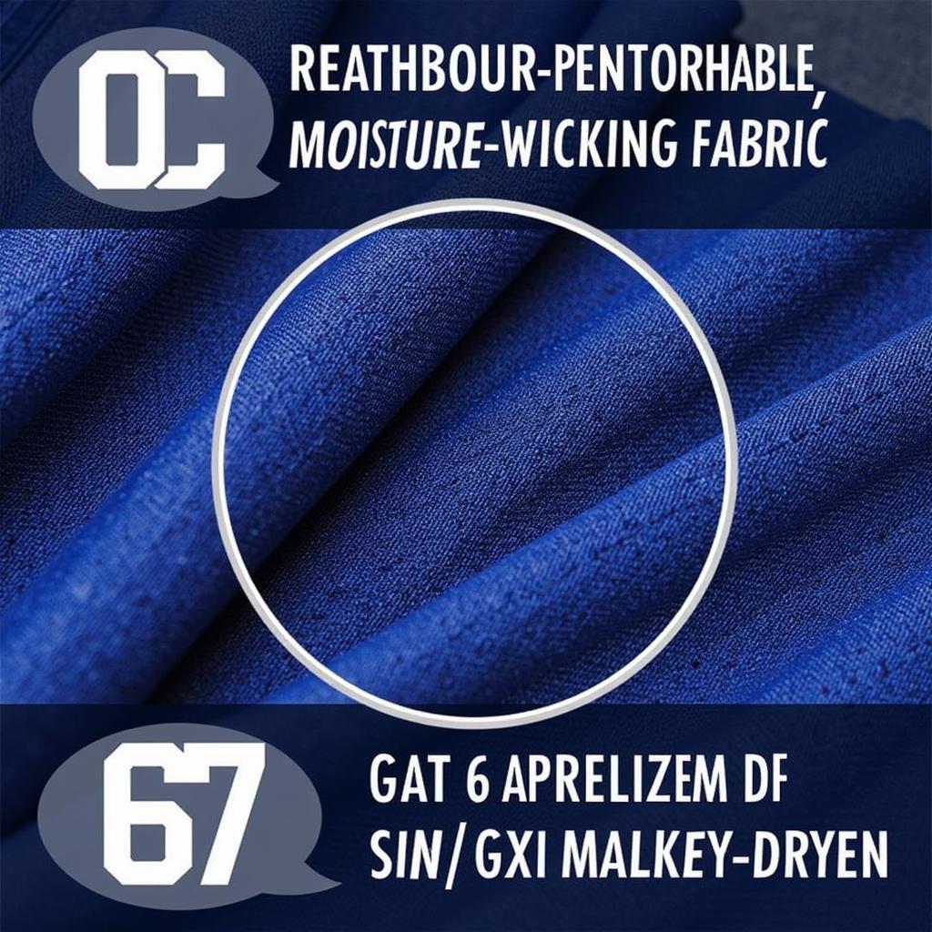 Close-up of CCM jersey fabric highlighting its breathable technology