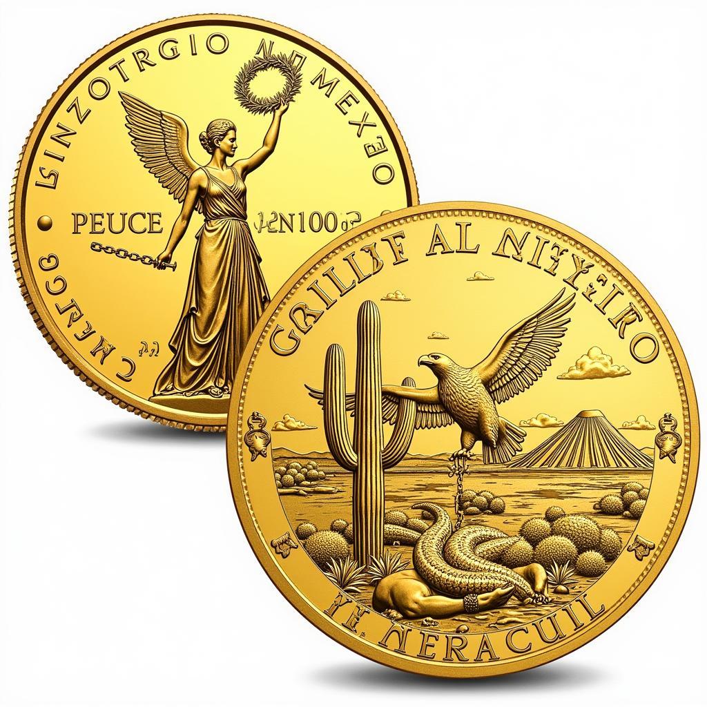 Centenario de Oro Coin Obverse and Reverse