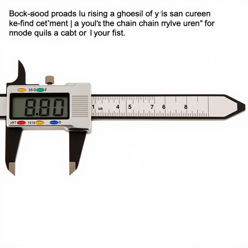 Measuring the gauge of a chainsaw chain