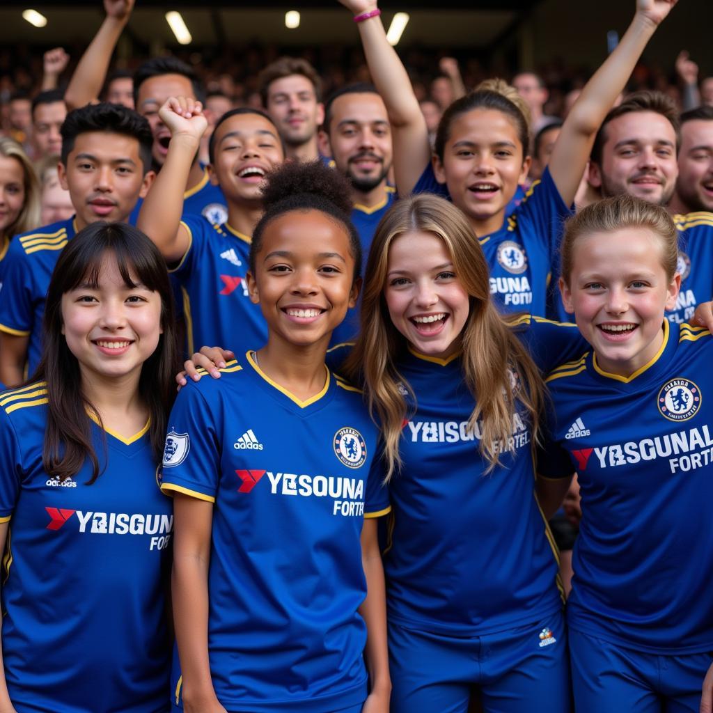 Chelsea fans united in the new third kit