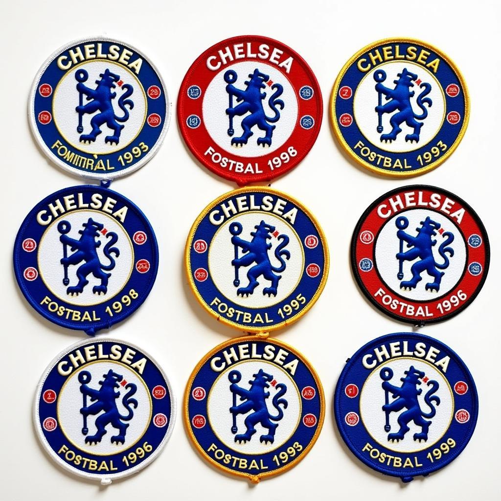 A Collection of Various Chelsea FC Patches