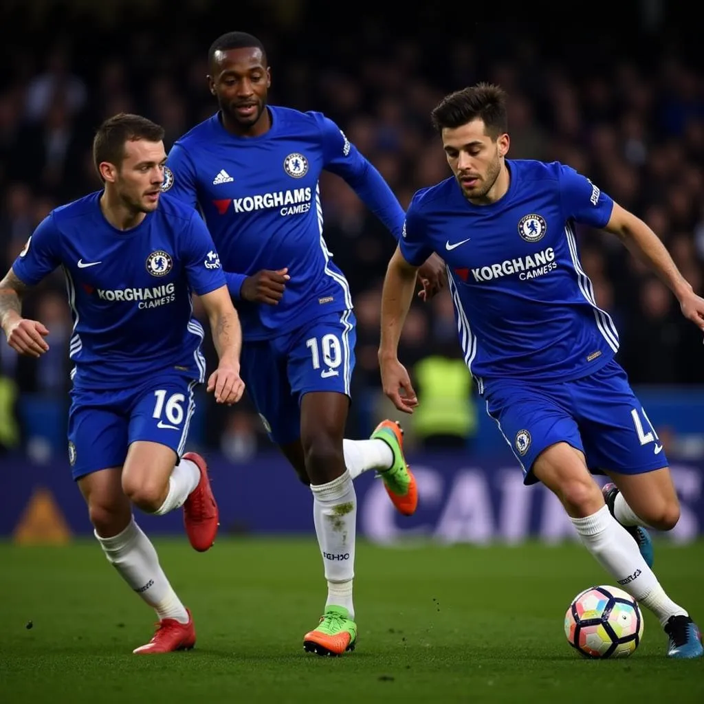 Chelsea Players in Action Wearing the 23/24 Third Kit