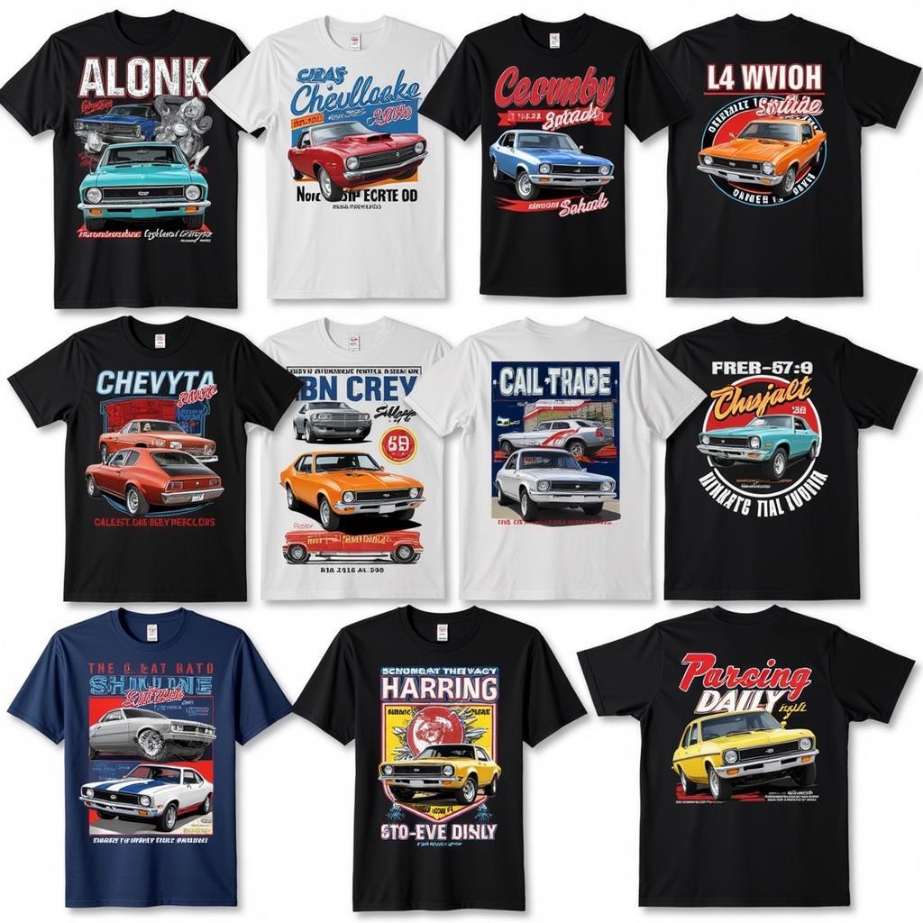 Classic Chevy Nova T-shirt designs