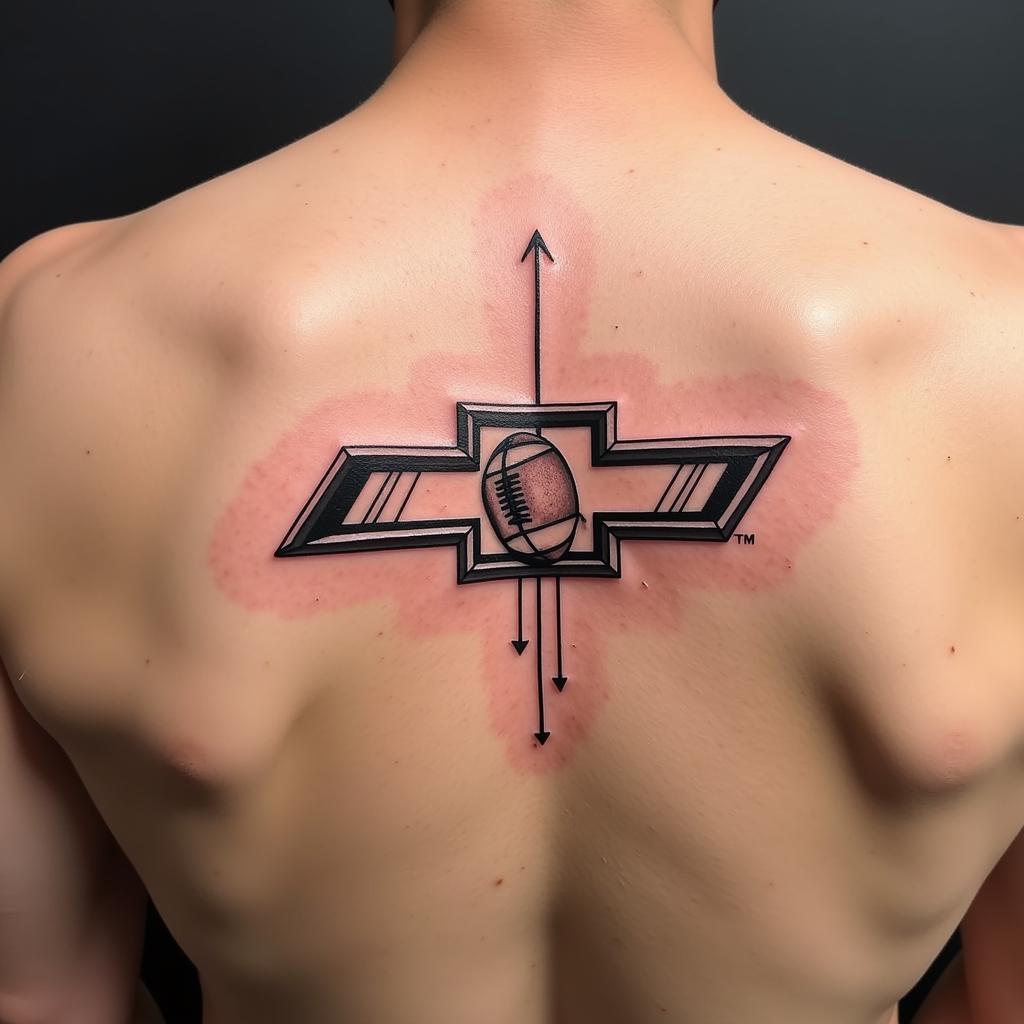 Chevy Symbol Tattoo Representing Lamine Yamal's Journey