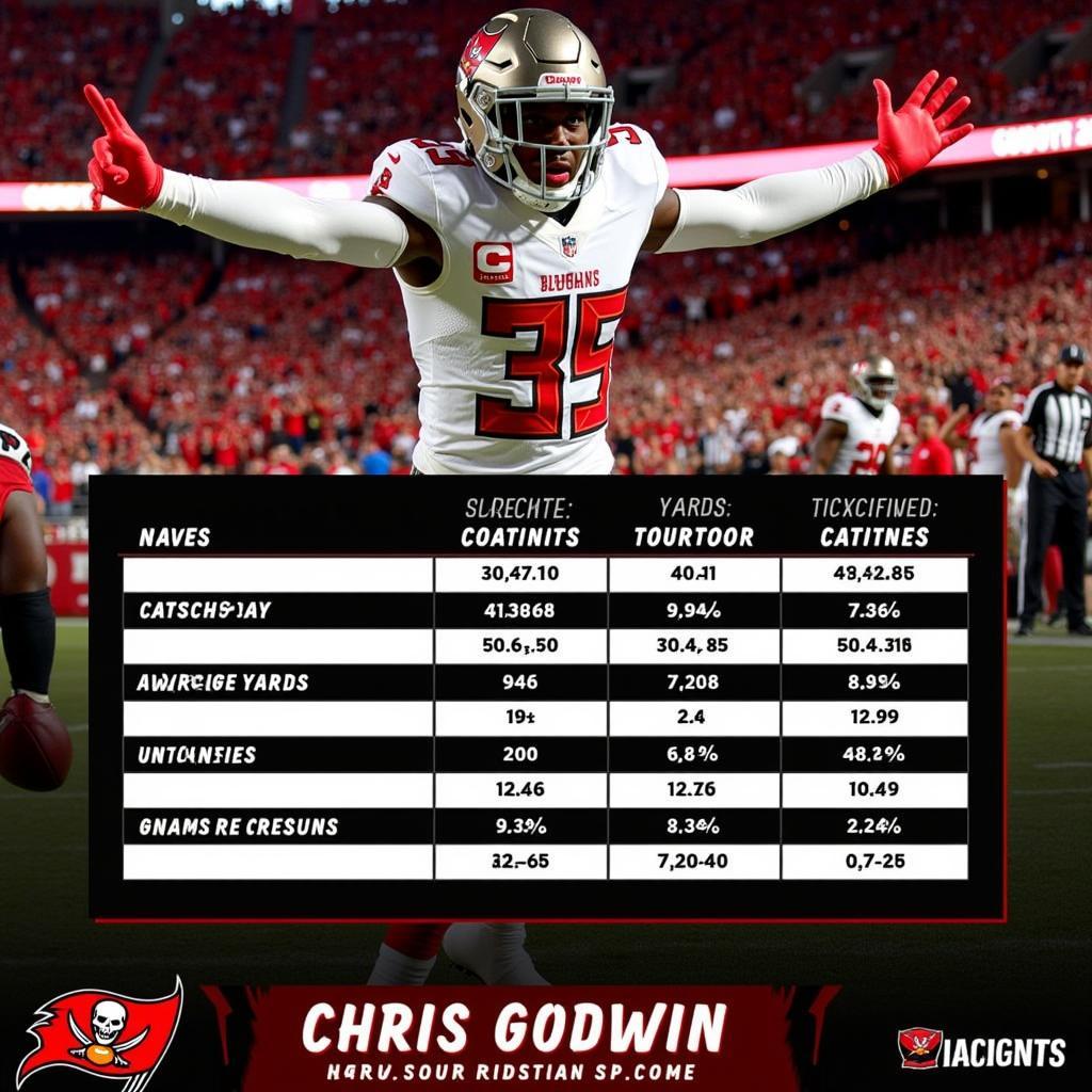 Chris Godwin Madden 24 Receiving Stats