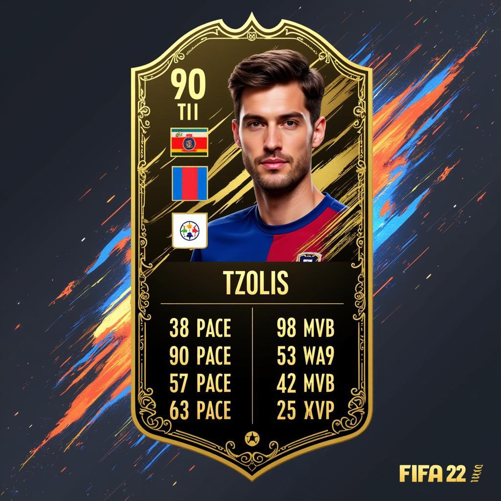 Christos Tzolis FIFA 22 Player Card