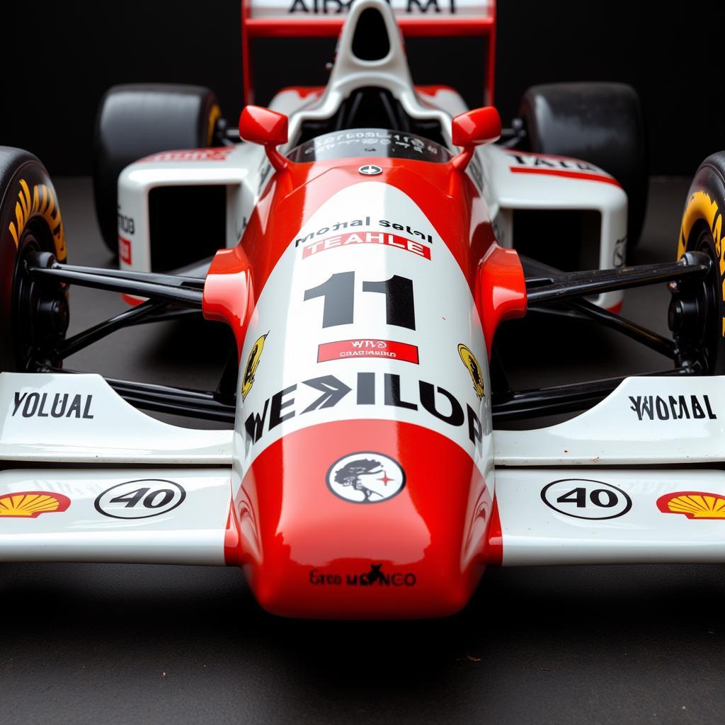 Close-Up of a Classic F1 Car from the 1980s